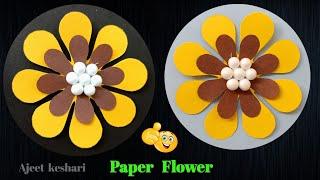  How To Cut Beautiful Paper Flower  Easy Paper Flower Making Idea  Flower Making With Paper 