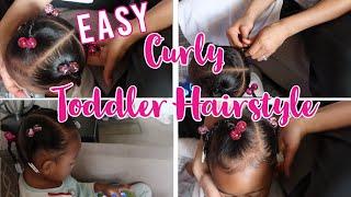 EASY TODDLER CURLY HAIRSTYLE  | SlayAtHomeMom