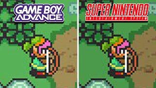 The Legend of Zelda A Link to the Past (1991) GBA vs SNES (Which One is Bebtter?)