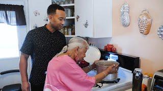 John Cooks Collard Greens with his Granny