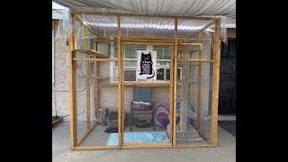 DIY “Catio” - Outdoor cat patio! (Made it all by myself!)