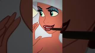 Ariel transforme in Ursula #disney #art #transformation #cartoon #artist #digitalart