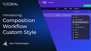 Composition Workflow: Custom Style Tutorial