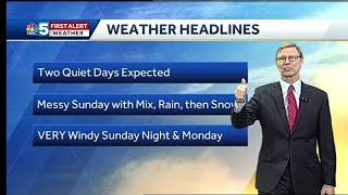 Video: Tom is talking about a messy Sunday and windy Monday. 2.21.19