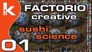 Factorio Sushi Science | Factorio Creative Ep 1