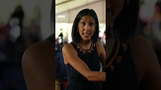 BBC reporter Samira Hussain reporting on the Chandrayaan-3 landing from ISRO'S media centre #shorts