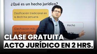 Clase gratuita: El acto jurídico en dos horas