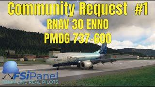 How to Fly RNAV 30 at EMMO | PMDG 737-600 Tutorial - Community Request #1