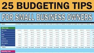 25 Business Budgeting Tips for Small Business Owners