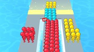 Runner Pusher - All Levels Gameplay Android, iOS