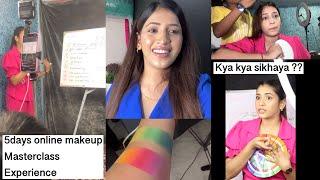 My journey ️️ | 5 Days Online makeup master class vlog | Kya kya sikhaya maine ??