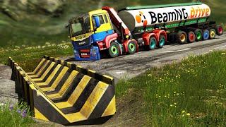 Cars vs Upside Down Speed Bumps #88 | BeamNG.DRIVE