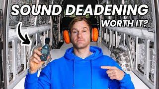 INSULATION & SOUND DEADENING IN A VAN | Sprinter Van Conversion