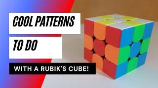 3 COOL rubik's cube PATTERNS!