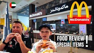 Dubai McDonald's Food Review  | First-Time Taste Test & Specials Menu!