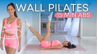 15 Min Wall Pilates Ab Sculpt workout | Beginner &  *Wrist Friendly*