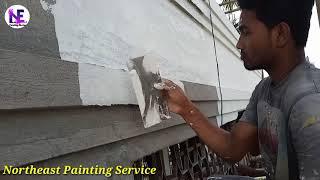 Waterproof Wall putty application Asian Paint smartcare