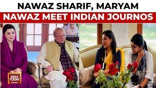 Watch: Ex-Pak PM Nawaz Sharif, Punjab Province CM Maryam Nawaz Sharif Meet Indian Journalists