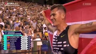 2'000 m World Record by Jakob Ingebrigtsen - Brussels Diamond League