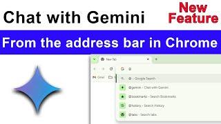 Gemini Now Accessible From Chrome Address Bar | How to Use Google Gemini Ai in chrome address bar