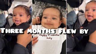 Baby Kylah is officially Three Months Old! Happy 3 months baby Kylah️ Tricia and Kam daughter