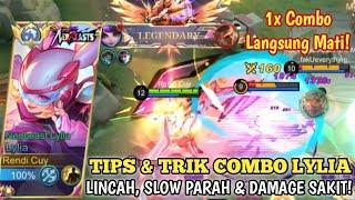 CARA COMBO LYLIA YG BENAR BIAR DAMAGE NYA SAKIT BANGET! BUILD LYLIA TERSAKIT 2023 - MLBB