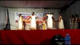 MES SCHOOL DISTRICT KALOTSAV 2017, THIRUVATHIRA TEAM, MES  KUTTIPPURAM PERFORMING