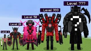 Every New Skibidi SPEAKERMAN Evolution vs Random Mobs! in Minecraft!