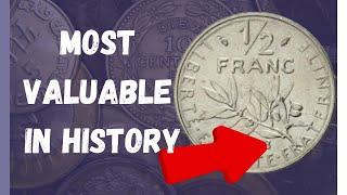 Do You Have These Top 4 Most Valuable ½ Franc Coin From France!?