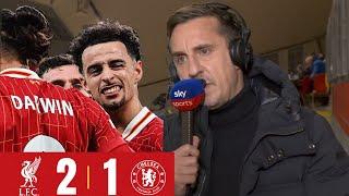 "Gary Neville Reacts to Liverpool's Dramatic 2-1 Win Over Chelsea!"