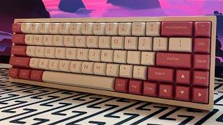TYPING FL680 KEYBOARD GATERON CAP STOCK VS LUBED