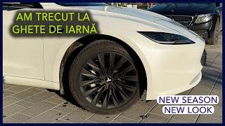 Am trecut la cauciucuri de iarnă și am montat noi capace pe Tesla