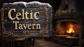 Celtic Tavern  Cozy Celtic Music for Christmas  with Fire Cracking