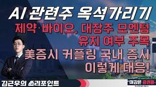 AI 관련주 옥석가리기! 제약·바이오, 대장주 모멘텀 유지 여부 주목!국내 증시 이렇게 대응! #김근우 #AI #제약바이오 #투자전략