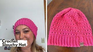 Easy Crochet Hat / Slouchy Hat / Crochet Winter Hat / Step by Step Tutorial