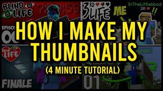 How I Make My Thumbnails (4 Minute Krita Tutorial)