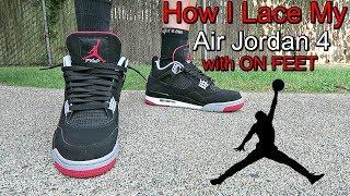 How I Lace My Air Jordan 4