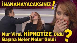 Doç.Dr. Nejat Altıntaş, Nur Viral’i hipnotize etti! Nur eline sokulan iğneyi hissetmedi!