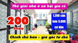 Nhà xã hội giá rẻ 200 triệu Khu nhà 1200 căn 5000 cư dân I Bán nhà giáp Hóc Môn & Bình Chánh giá rẻ