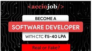 Is AccioJob real or fake? Any Graduate- Pay Post Placement | Accio Jobs  Full Stack Web Developer