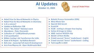 Have you heard these exciting AI news? - October 11, 2024 AI Updates Weekly