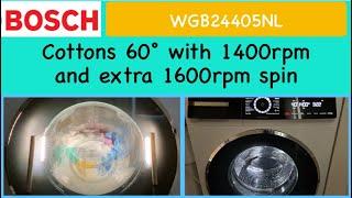 Bosch Serie 8 Premium WGB24405NL - Cottons 60° (Full cycle)