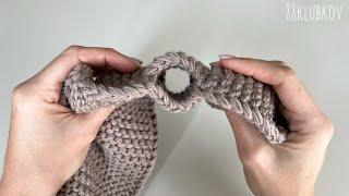 Warm and super easy   for kids and adults ️  a simple knitting scarf for a baby 