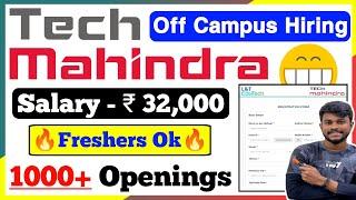 Tech Mahindra Jobs 2024 | tech mahindra off campus hiring | jobs for you tamizha