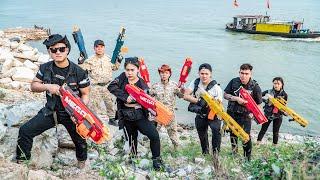 LTT Game Nerf War : Captain Warriors SEAL X Nerf Guns Fight Underworld Criminals Group Mr Zero Scazy