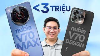 Hands on nubia V70 Design and nubia V70 Max: under 3 million, 120Hz screen!