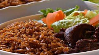 Crowd pleasing goat meat Ghana jollof recipe