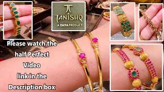 Tanishq Latest Gemstone Diamond Bangle & Bracelet Designs/Ruby Bangles/Diamond Bracelet/Deeya