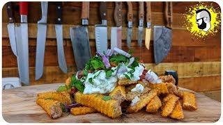 POMMES mit BACON Flammkuchen Dip | Pommes Män
