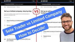 Sole Trader vs Limited Company - Watch to Help you Decide!